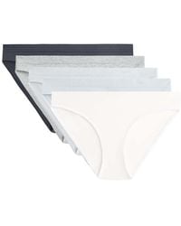 Oysho - 5 Seamless Polyamide Blend Classic Briefs - Lyst