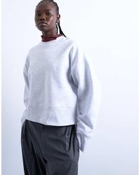 TOPSHOP - Oversized Premium Sweatshirt Van Zware Kwaliteit - Lyst