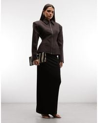 ASOS - Corset Seam High Waist Maxi Skirt - Lyst