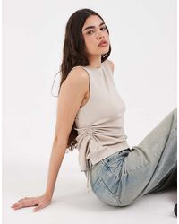 Levi's - Alila Asymmetric Jersey Top Wih Tie - Lyst