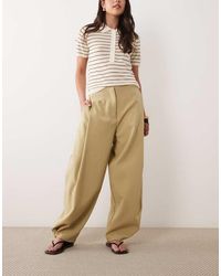 ASOS - Tailored Tapered Pants With Snap Hem Detail - Lyst