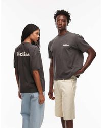 Dickies - Camiseta Lavado Con Logo Grande Estampado En La Espalda De Tejido Grueso Slayden De - Lyst