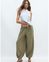 Stradivarius - Flowy Sarouel Trousers - Lyst