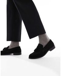 River Island - Faux Suede Tassel Loafers - Lyst