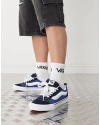 Vans - Knu skool - baskets chunky - et blanc - Lyst