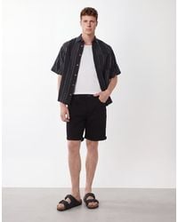 ASOS - Stretch Slim Regular Length Denim Shorts - Lyst