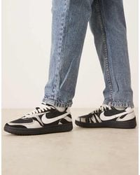 Nike - Zapatillas De Deporte Negras Y Blancas Field General Pony Hair De - Lyst