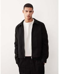 ASOS - Wool Look Harrington Jacket - Lyst