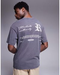 ADPT - T-shirt oversize avec inscription gothique au dos - foncé - Lyst