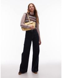 & Other Stories - Jeans A Fondo Ampio Lavaggio Scuro Con Tasche - Lyst