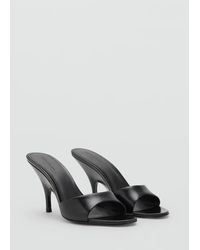 Mango - Featuring kaia gerber – slingback-schuhe aus 100% leder - Lyst