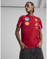PUMA - Scuderia Ferrari Hp 2025 Team T-Shirt - Lyst
