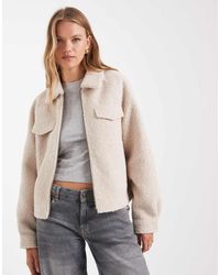ONLY - Jack Van Bouclé Met Ritssluiting - Lyst