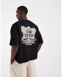 ASOS - Boxy Oversized T-Shirt With Hotel Graphic - Lyst