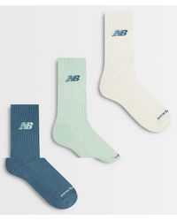 New Balance - Everyday Seasonal Crew Sock 3 Pack - Lyst