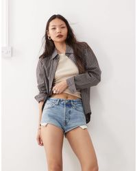 Weekday - Maia Micro Denim Shorts - Lyst