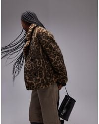 Mango - Veste en fausse fourrure à imprimé léopard - Lyst