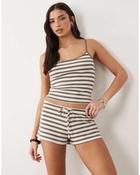 Gina Tricot - Mix And Match Supersoft Drawstring Shorts - Lyst