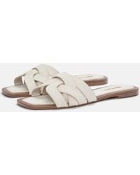 Pull&Bear - – flache slider aus stoff - Lyst