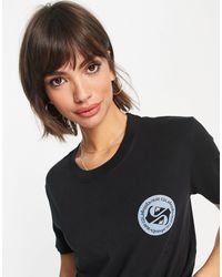 Quiksilver – deeperwater – kurzärmliges t-shirt - Schwarz