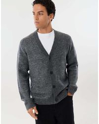 Threadbare - Relaxed Fit Wool Blend V Neck Cardigan - Lyst