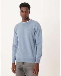 Barbour - Pima Cotton Crew Neck Sweater - Lyst