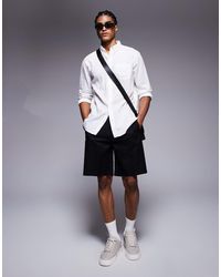 Bershka - – shorts aus leinen - Lyst