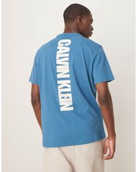 Calvin Klein - Vertical Back Print T-shirt - Lyst