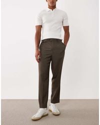 ASOS - Tailored Wool Look Relaxed Tapered Pants - Lyst
