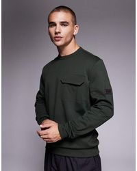 Barbour - Ilford Interlock Crew Neck Sweatshirt - Lyst