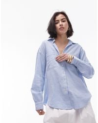TOPSHOP - Cotton Casual Shirt - Lyst