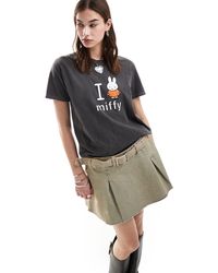 Daisy Street - X Miffy Washed Relaxed T-shirt With I Love Miffy Graphic - Lyst