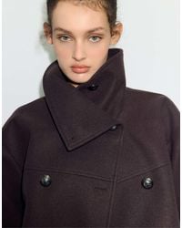 Stradivarius - Soft-touch Crossover High Neck Jacket - Lyst