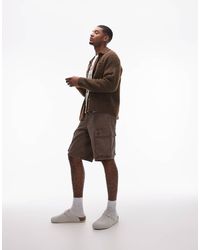 Levi's - Pantalones Cortos Vaqueros Cargo Marrones Sobretintados Holgados 478 De - Lyst