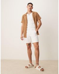 ASOS - Skinny Mid Length Chino Shorts - Lyst