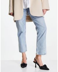 Sydney - scarpe con tacco medio e cinturino posteriore nere di ASOS in Nero  | Lyst