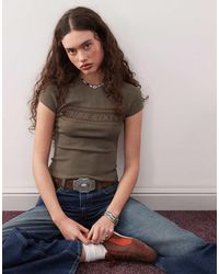 Miss Sixty - Knitted Top With Tonal Logo - Lyst