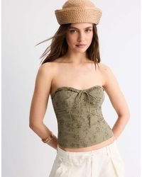 Stradivarius - Corset Bustier Top - Lyst
