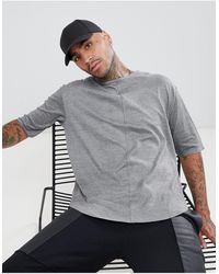 Mennace - Oversized T-shirt In Grey - Lyst