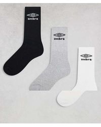 Umbro - 3 Pack Crew Socks - Lyst