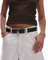 Mango - Ceinture classique avec boucle dorée - Lyst