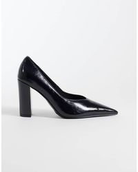 ASOS - Panda High Block Heel Court Shoes - Lyst