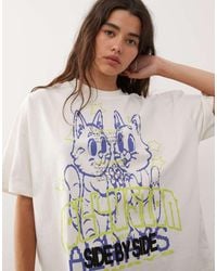 Collusion - Oversized T-shirt With Always Cats Graphic - Lyst