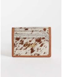 Colt MCR - Colt Leren Kaarthouder Met Koeienhuidprint - Lyst