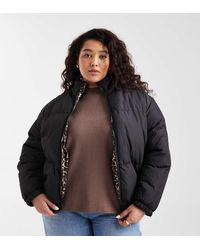 Brave Soul - Reversible Short Puffer Jacket - Lyst