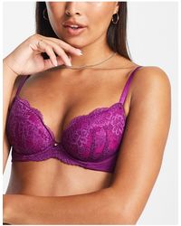 Ann Summers Ann Summers pure lace pushup  bra size32d in orange and pink 