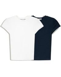 Bershka - 2-pack Of Short Sleeve Round Neck T-shirts - Lyst