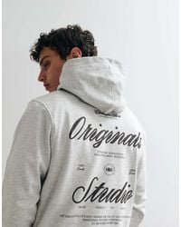 Jack & Jones - Oversized Hoodie With Originals Back Print - Lyst