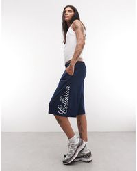 Collusion - Baggy Airtex Jorts Met Lange Pasvorm - Lyst