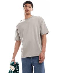 ASOS - T-Shirt Basic Oversize Color Pietra - Lyst